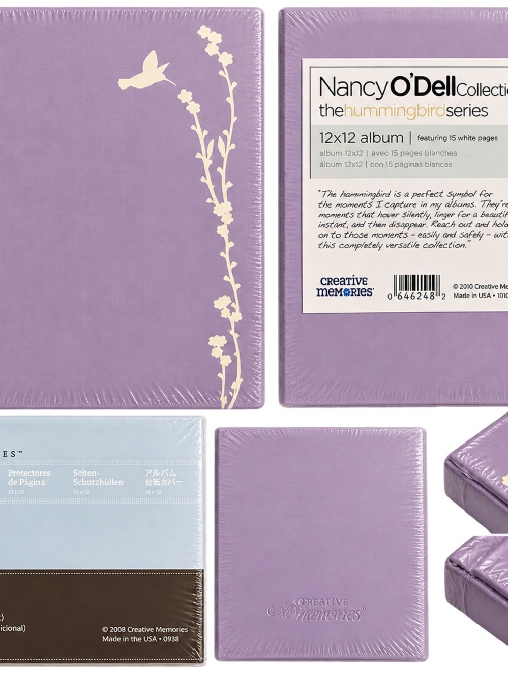 Creative Memories Lavender Hummingbird 12x12 Photo Album Sealed